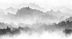 禅意抽象水墨画