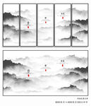 禅意山水画背景