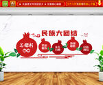 石榴籽精神党建文化墙