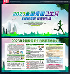 2023年爱国卫生月宣传展板