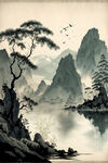 水墨画