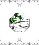 高清分层透明底推拉门打印图