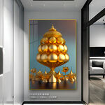 现代轻奢金属装饰画