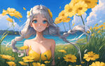 白发女孩油画风
