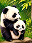  熊猫妈妈带宝宝