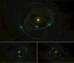 浩瀚宇宙星空太阳系行星公转视频