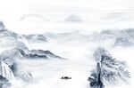 高山流水背景墙