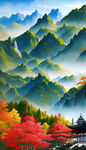 山水风景画