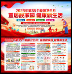 2023年全国爱国卫生月展板