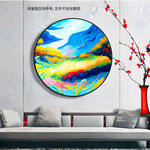 圆形油画