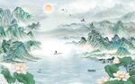 新中式背景墙