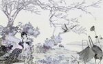 中式古典背景墙