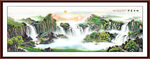 国画中堂山水画