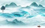 现代 意境背景山水 tIf分层