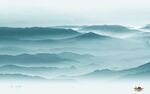 蓝色 热门新山水画 TIf分层
