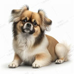 卡通西藏猎犬