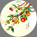 北欧风抽象水果油画装饰画