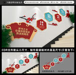 校园楼梯文化墙