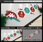 校园楼梯文化墙