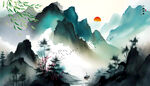 水墨山水画