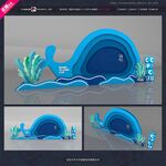 海洋美陈签名墙