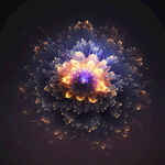 夜空中炫丽绽放的花朵