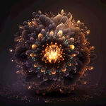 美丽的动感花环