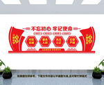 不忘初心文化墙