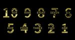 金属数字