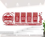 道德讲堂文化墙图片