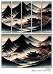 山水水墨画
