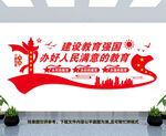 建设教育强国文化墙