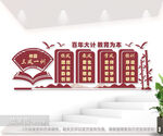 校风校训校园文化墙图片