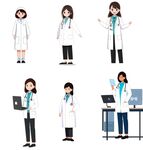 原创设计 卡通医生 卡通护士 