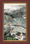 竖幅山水画 