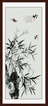 中式水墨竹子玄关画