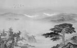 人气 高雅灰色山水 tif分层