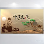 中医养生中医文化中药展板海报