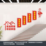 反邪教楼梯文化墙