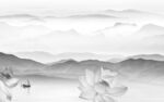 高清 灰色高档山水 tif分层