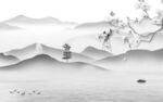 客厅 高端灰色山水 tIF分层