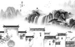 最新 客厅灰山水画 tIF分层