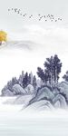新款 山水意境玄关 tiF分层