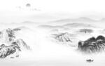 客厅 中式高端山水 tif分层