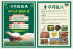 中草药洗头开业宣传单