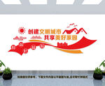 创建文明城市文化墙