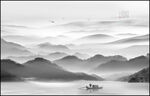 水墨画山水