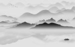大气 灰色高雅山水 Tif分层