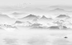 极简 灰色风景山水 TiF分层