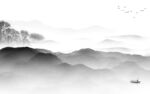 现代 灰色风景山水 TiF分层